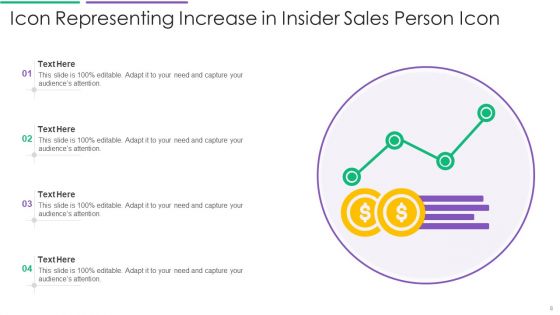 Insider Sales Person Icon Ppt PowerPoint Presentation Complete With Slides