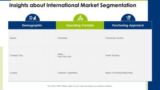 Insights About International Market Segmentation Operating Manual Ppt Model PDF