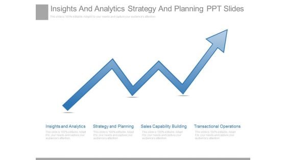 Insights And Analytics Strategy And Planning Ppt Slides