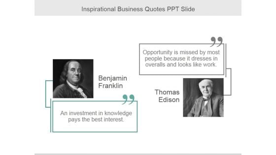 Inspirational Business Quotes Ppt PowerPoint Presentation Layouts