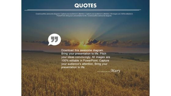Inspirational Quotes On Sunrise Background Powerpoint Slides