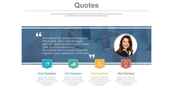 Inspiring Quotes For Corporate Employee Powerpoint Slides