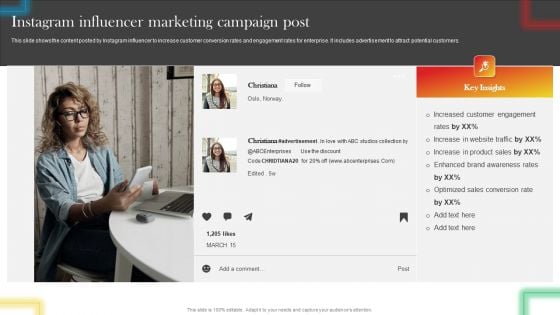 Instagram Influencer Marketing Campaign Post Clipart PDF