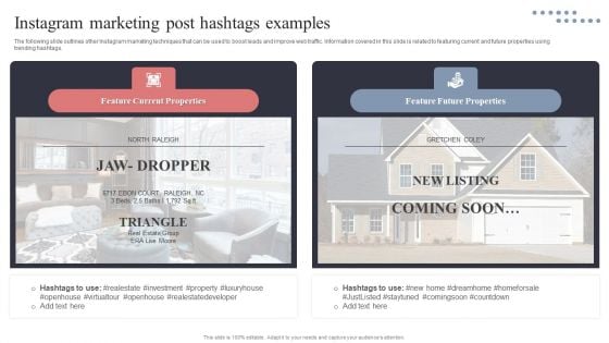 Instagram Marketing Post Hashtags Examples Microsoft PDF