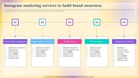 Instagram Marketing Services To Build Brand Awareness Elements PDF Instagram Marketing Services To Build Brand Awareness Elements PDF