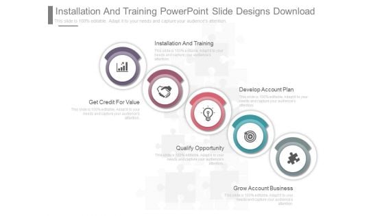 Installation And Training Powerpoint Slide Designs Download