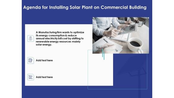 Installing Solar Plant Commercial Building Agenda For Installing Solar Plant On Commercial Building Designs PDF