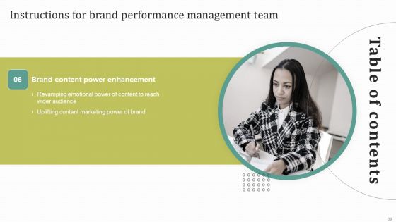 Instructions For Brand Performance Management Team Ppt PowerPoint Presentation Complete Deck With Slides