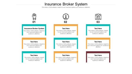 Insurance Broker System Ppt PowerPoint Presentation Styles Brochure Cpb Pdf