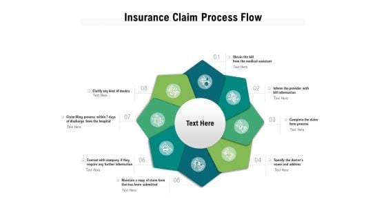 Insurance Claim Process Flow Ppt PowerPoint Presentation Layouts Summary