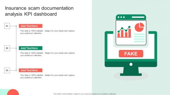 Insurance Scam Documentation Analysis KPI Dashboard Themes PDF