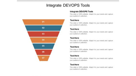 Integrate Devops Tools Ppt PowerPoint Presentation Styles Portfolio Cpb