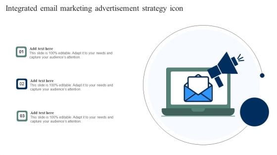 Integrated Email Marketing Advertisement Strategy Icon Information PDF