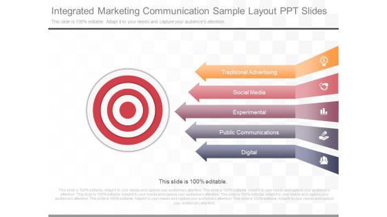 Integrated Marketing Communication Sample Layout Ppt Slides