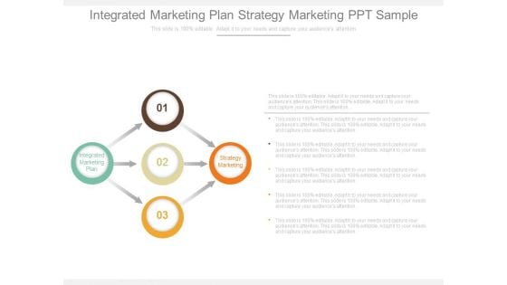 Integrated Marketing Plan Strategy Marketing Ppt Sample