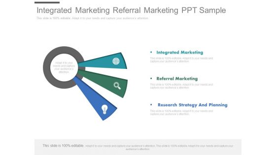 Integrated Marketing Referral Marketing Ppt Sample