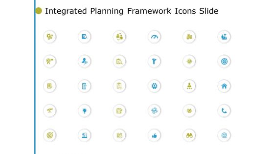 Integrated Planning Framework Icons Slide Arrow Ppt PowerPoint Presentation File Examples