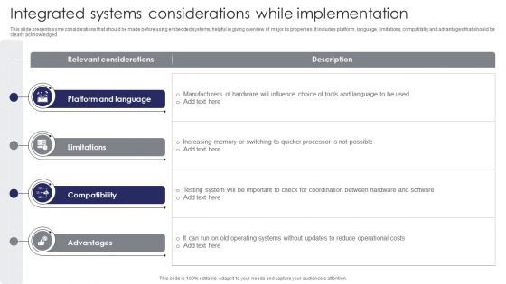 Integrated Systems Considerations While Implementation Pictures PDF