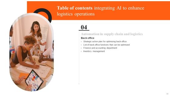 Integrating AI To Enhance Logistics Operations Ppt PowerPoint Presentation Complete Deck With Slides Slide33