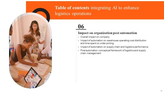 Integrating AI To Enhance Logistics Operations Ppt PowerPoint Presentation Complete Deck With Slides Slide45
