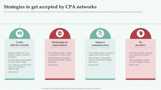 Integrating CPA Marketing Strategies To Get Accepted By CPA Networks Download PDF