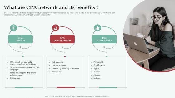 Integrating CPA Marketing What Are CPA Network And Its Benefits Graphics PDF