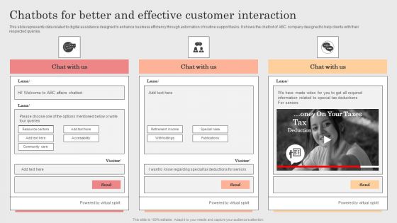 Integrating CRM Solution To Acquire Potential Customers Chatbots For Better And Effective Customer Interaction Slides PDF