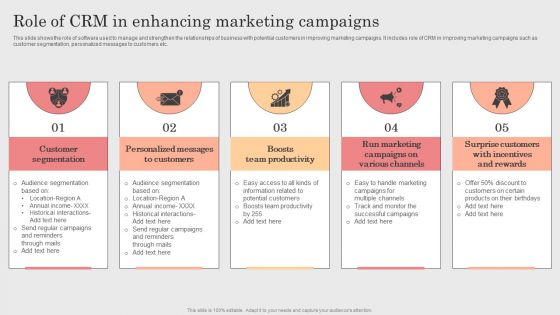 Integrating CRM Solution To Acquire Potential Customers Role Of CRM In Enhancing Marketing Campaigns Professional PDF Integrating CRM Solution To Acquire Potential Customers Role Of CRM In Enhancing Marketing Campaigns Professional PDF