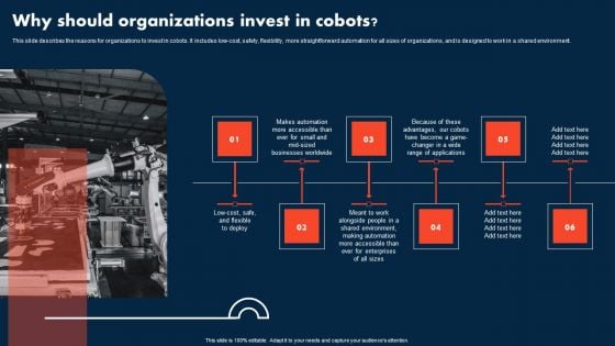 Integrating Cobots To Improve Business Processes Why Should Organizations Invest In Cobots Sample PDF Integrating Cobots To Improve Business Processes Why Should Organizations Invest In Cobots Sample PDF
