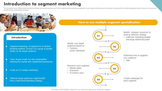 Integrating Effective Target Marketing Tactics Introduction To Segment Marketing Microsoft PDF