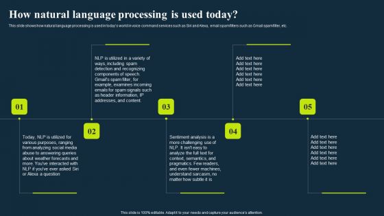 Integrating Nlp To Enhance Processes How Natural Language Processing Is Used Today Topics PDF