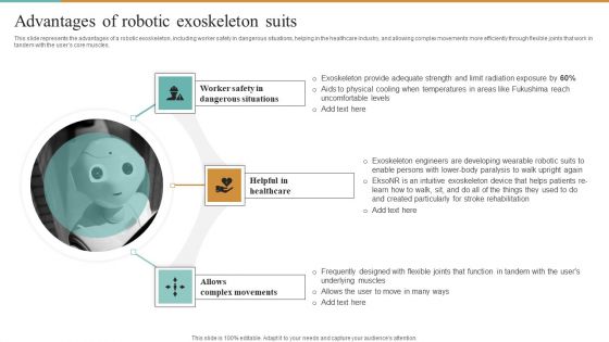 Integrating Robotic Exoskeleton Advantages Of Robotic Exoskeleton Suits Sample PDF