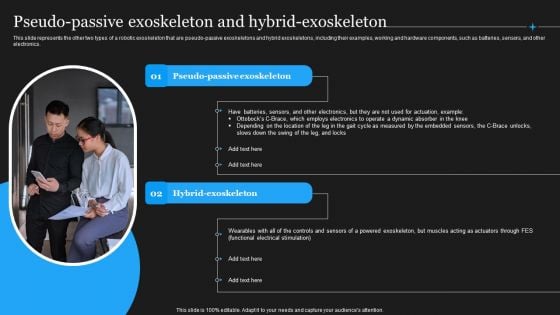 Integrating Robotic Exoskeleton Pseudo Passive Exoskeleton And Hybrid Exoskeleton Topics PDF