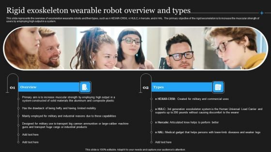 Integrating Robotic Exoskeleton Rigid Exoskeleton Wearable Robot Overview Template PDF