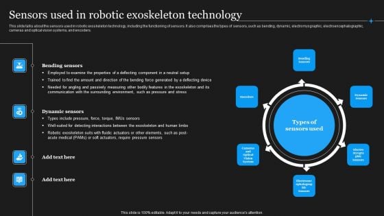 Integrating Robotic Exoskeleton Sensors Used In Robotic Exoskeleton Technology Information PDF