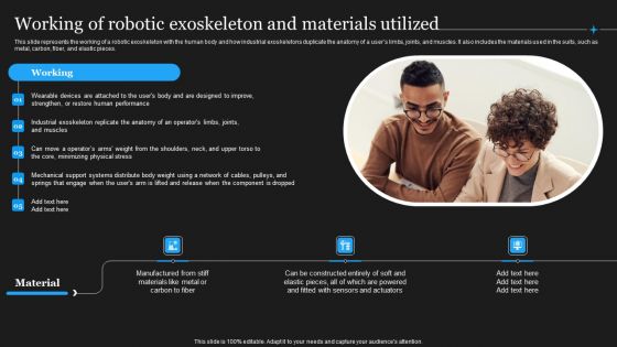 Integrating Robotic Exoskeleton Working Of Robotic Exoskeleton And Materials Guidelines PDF