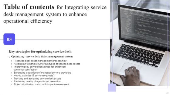 Integrating Service Desk Management System To Enhance Operational Efficiency Ppt PowerPoint Presentation Complete Deck