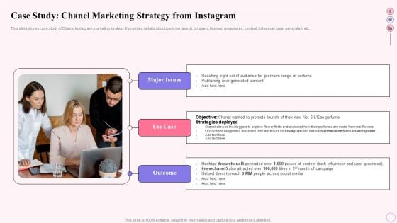 Integrating Social Media Tactics Case Study Chanel Marketing Strategy From Instagram Diagrams PDF