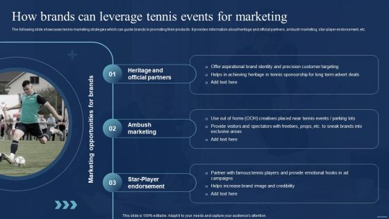 Integrating Sports Marketing Campaign How Brands Can Leverage Tennis Events Graphics PDF