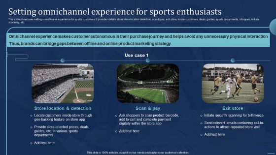 Integrating Sports Marketing Campaign Setting Omnichannel Experience For Sports Introduction PDF