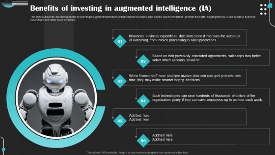Intelligence Amplification IA IT Benefits Of Investing In Augmented Intelligence IA Structure PDF