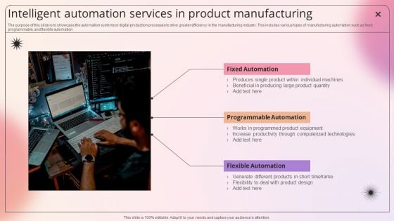 Intelligent Automation Services In Product Manufacturing Download PDF Intelligent Automation Services In Product Manufacturing Download PDF