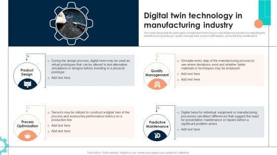 Intelligent Manufacturing Digital Twin Technology In Manufacturing Industry Formats PDF