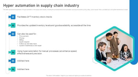 Intelligent Process Automation IPA Hyper Automation In Supply Chain Industry Designs PDF