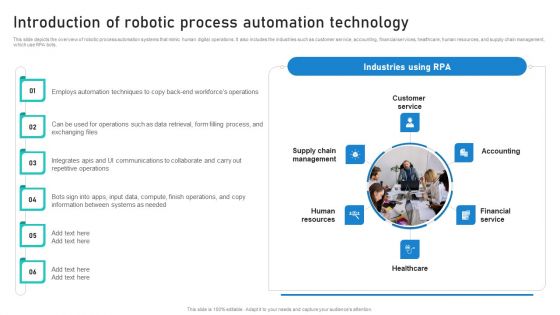 Intelligent Process Automation IPA Introduction Of Robotic Process Automation Technology Slides PDF