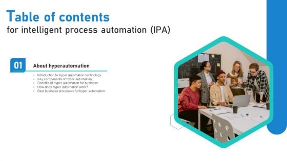 Intelligent Process Automation IPA Table Of Contents Rules PDF