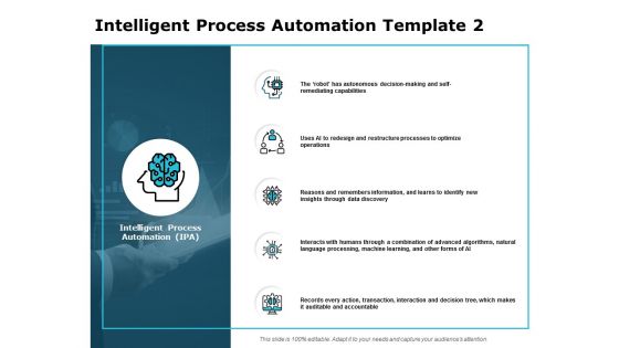 Intelligent Process Automation Intelligent Process Ppt PowerPoint Presentation Slides Design Ideas