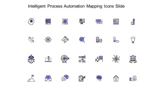 Intelligent Process Automation Mapping Icons Slide Ppt PowerPoint Presentation Summary Themes