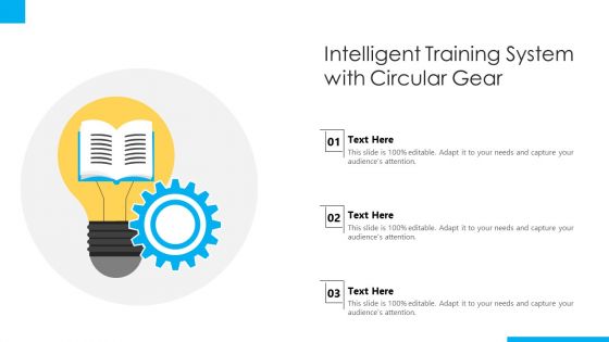 Intelligent Training System With Circular Gear Ppt PowerPoint Presentation Gallery Objects PDF