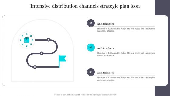 Intensive Distribution Channels Strategic Plan Icon Template PDF